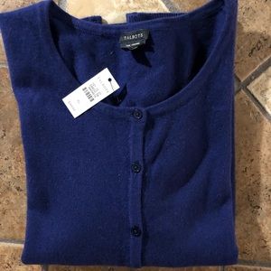 Talbot’s 100% Cashmere Button Sweater
